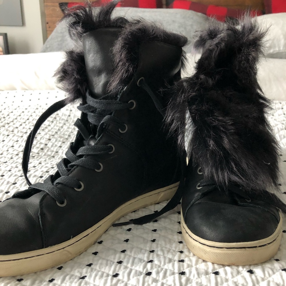 Ugg faux fur sneaks